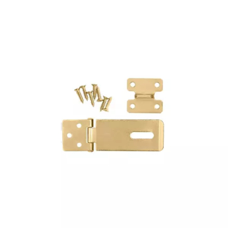 Total Galvanized Hasp and Staple 3.5" with 7pcs Fasteners THSS1035