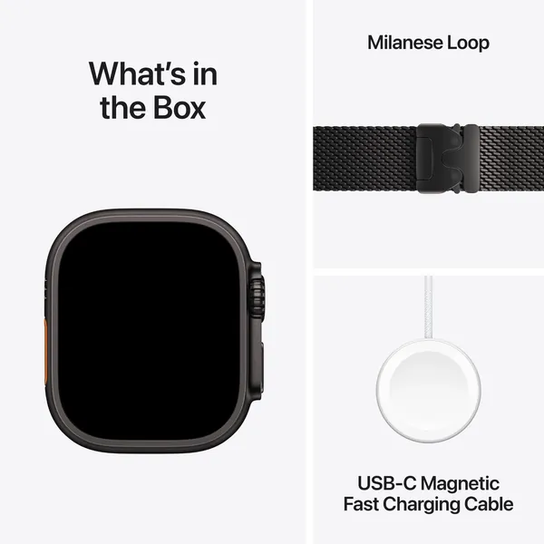 Apple Watch Ultra 3 49Mm Black Titanium Case Gps + Cellular Milanese Loop 9 Apple Watch Ultra 3 49Mm Black Titanium Case Gps + Cellular Milanese Loop