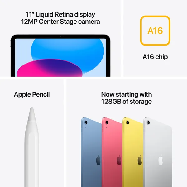 Apple 11&Quot; Ipad A16 Chip 128Gb, Wi-Fi + 5G, Blue 7 Apple 11&Quot; Ipad A16 Chip 128Gb, Wi-Fi + 5G, Blue