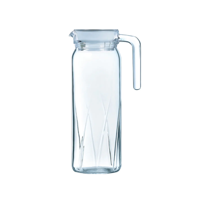 Luminarc Dona Embossment Ray Glass Jug 1L Transparent Q0436 1 Luminarc Dona Embossment Ray Glass Jug 1L Transparent Q0436