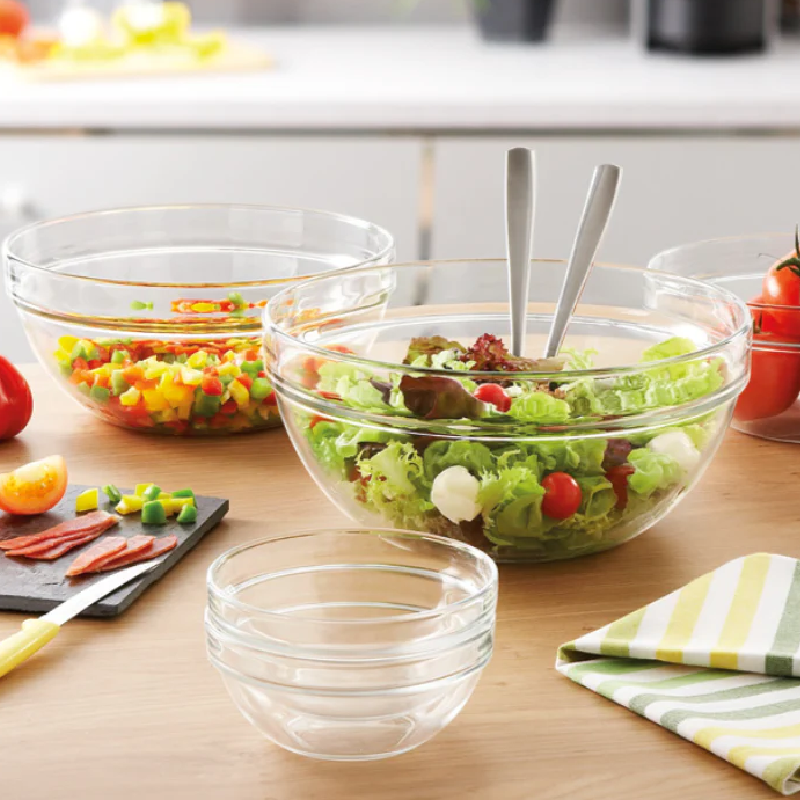 Luminarc Stacking Glass Bowl 20Cm Transparent M0092 (Pack Of 6Pcs) 3 Luminarc Stacking Glass Bowl 20Cm Transparent M0092 (Pack Of 6Pcs)