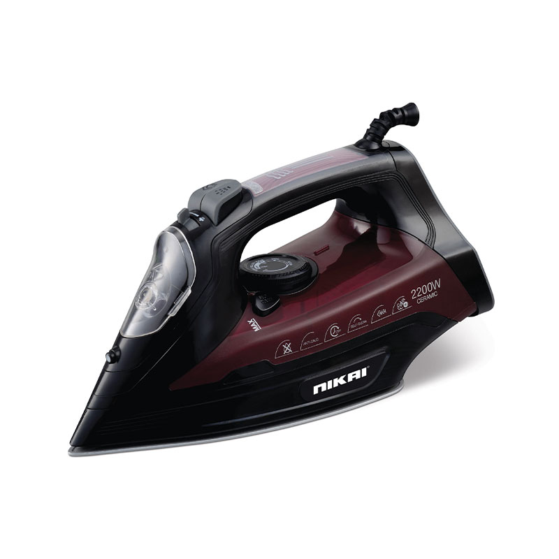 Nikai Steam Iron 360Ml Tank Dry And Spray Function 2200W Nsi707Ts Temperature Control Non Stick Sole Plate Vertical Steam Function Indicator Light Powerful Burst System 1 Nikai Steam Iron 360Ml Tank Dry And Spray Function 2200W Nsi707Ts Temperature Control Non Stick Sole Plate Vertical Steam Function Indicator Light Powerful Burst System