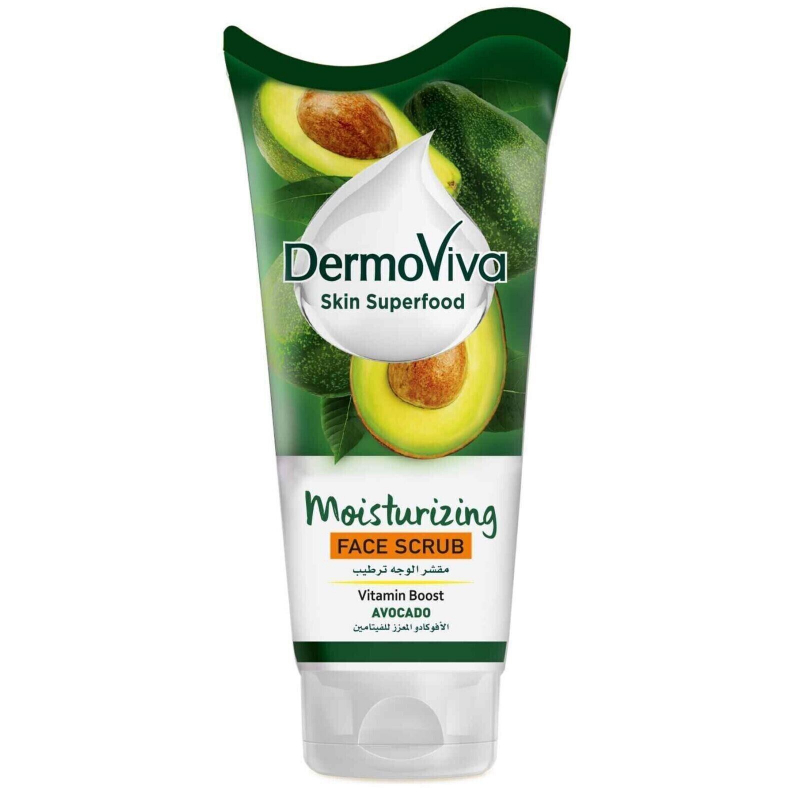 Dermoviva Face Scrub Moisturizing Vitamin Boost Avocado 150Ml 1 Dermoviva Face Scrub Moisturizing Vitamin Boost Avocado 150Ml - Set Of 3 Pcs