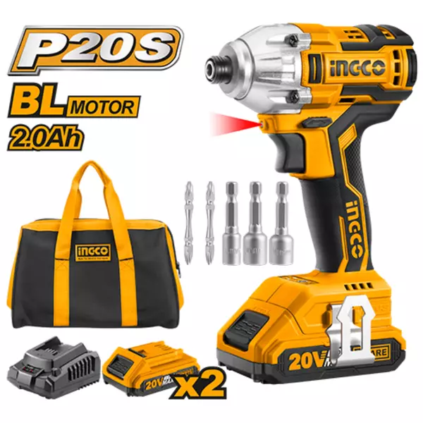 Ingco Lithium-Ion Impact Driver 20V Cirli2002 1 Ingco Lithium-Ion Impact Driver 20V Cirli2002