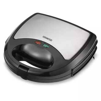 Kenwood Sandwich Toaster 2 Slice 3 in 1 Waffle Grill and Sandwich 750w Smm01.A0bk - Nonstick Grill Plates Cool Touch Handle Detachable Plates Light Indicator