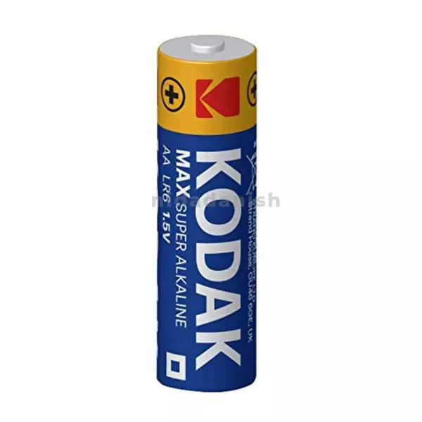 Kodak Max Super Alkaline Battery Aa 2Pcs Per Pack (Pack Of 20Pcs) 1 Kodak Max Super Alkaline Battery Aa 2Pcs Per Pack (Pack Of 20Pcs)