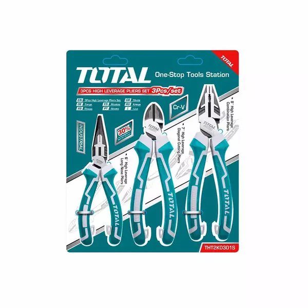 Total High Leverage Pliers Set 3Pcs Tht2K0301S 1 Total High Leverage Pliers Set 3Pcs Tht2K0301S