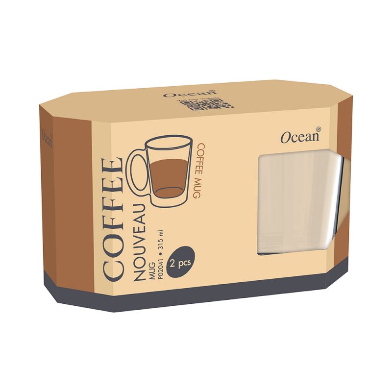Ocean Mug 2Pcs Nouveau Tea 315Ml Drink Mug 3P0204102G0014 4 Ocean Mug 2Pcs Nouveau Tea 315Ml Drink Mug 3P0204102G0014