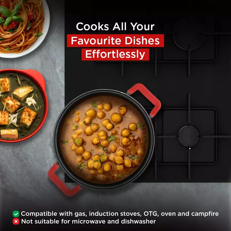 Pigeon Imperi Luxe Cast Iron Kadai 26Cm – Natural Non-Stick, Toxin-Free &Amp; Durable Cookware Sap 16301 7 Pigeon Imperi Luxe Cast Iron Kadai 26Cm – Natural Non-Stick, Toxin-Free &Amp; Durable Cookware Sap 16301