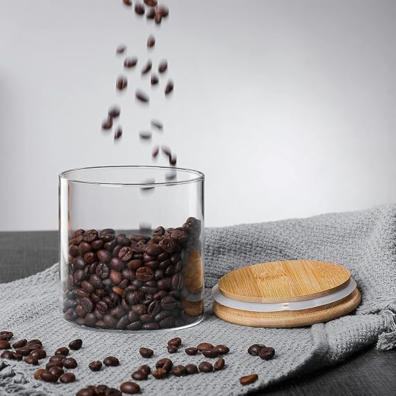Generic Glass Jar Round With Wooden Lid 10X15Cm – Elegant Storage Container For Kitchen &Amp; Home R1015(1-28) 5 Generic Glass Jar Round With Wooden Lid 10X15Cm – Elegant Storage Container For Kitchen &Amp; Home R1015(1-28)