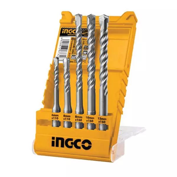 Ingco Sds Plus Hammer Drill Bits Set Pack Of 5 Akd2052 1 Ingco Sds Plus Hammer Drill Bits Set Pack Of 5 Akd2052