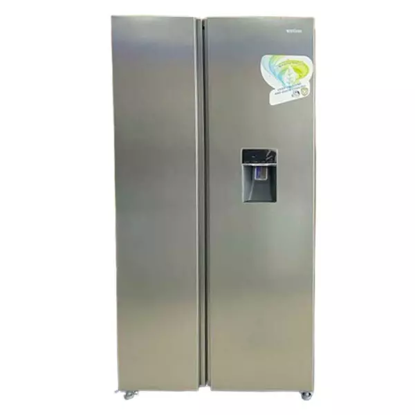 Bruhm Refrigerator 516L With Water Dispenser Side By Side Doors Silver Bfx-529En 1 Bruhm Refrigerator 516L With Water Dispenser Side By Side Doors Silver Bfx-529En