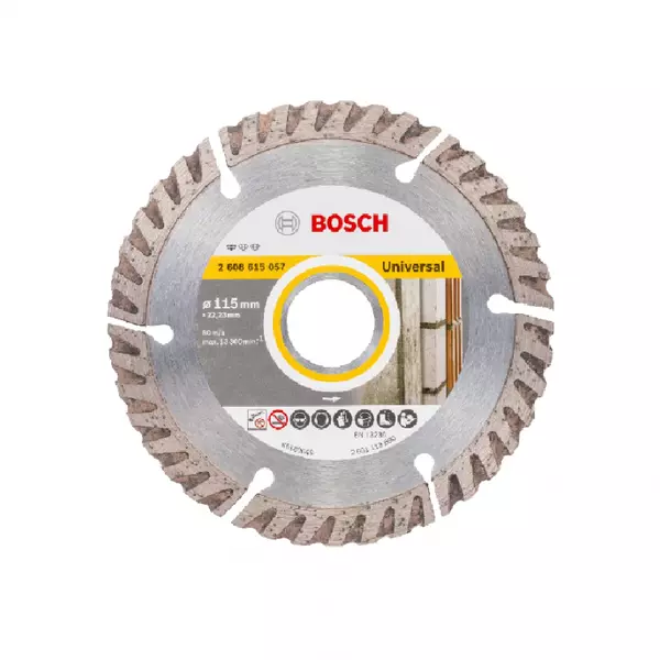 Bosch Diamond Cutting Disc Eco For Universal 115Mm X 22.25Mm 2608615027 1 Bosch Diamond Cutting Disc Eco For Universal 115Mm X 22.25Mm 2608615027