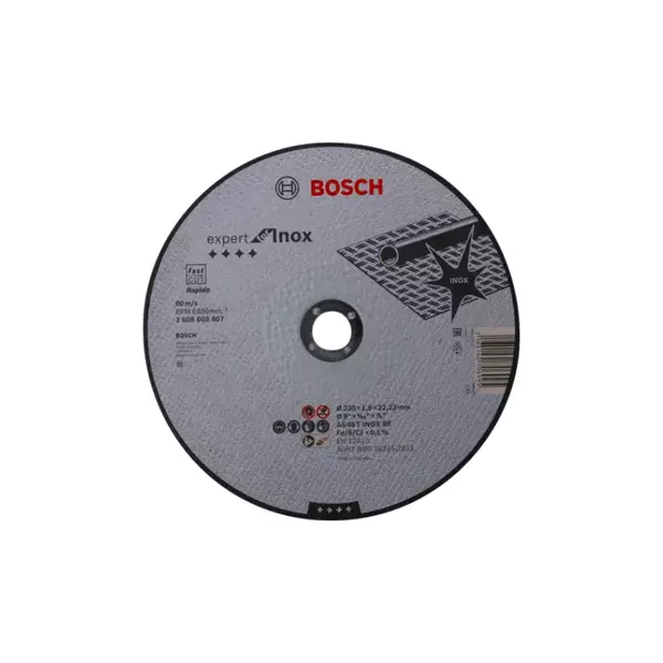 Bosch Cutting Disc 230 X 22.23 X 1.9Mm For Inox Rapido 2608603407 1 Bosch Cutting Disc 230 X 22.23 X 1.9Mm For Inox Rapido 2608603407