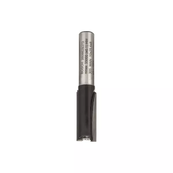 Bosch Straight Bit 8Mm, 10 X 25.4 X 56Mm 2608628373 1 Bosch Straight Bit 8Mm, 10 X 25.4 X 56Mm 2608628373