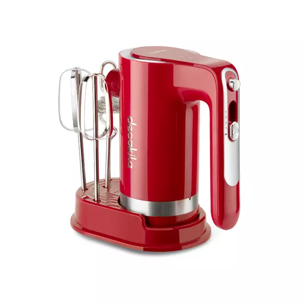 Decakila Hand Mixer Cordless 7 Speed With Eject Function 125W Kmmx006R 2 Whisks With Speed Control 2000Mah Battery Volume With 1 Usb Charging Line 1 Decakila Hand Mixer Cordless 7 Speed With Eject Function 125W Kmmx006R 2 Whisks With Speed Control 2000Mah Battery Volume With 1 Usb Charging Line