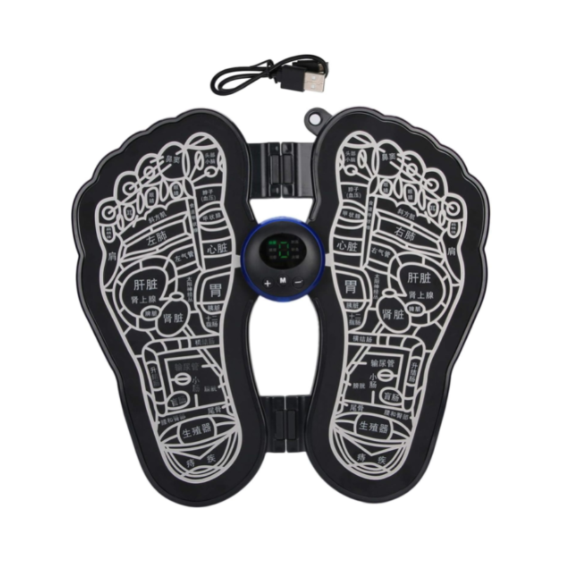 Ems Rechargeable/Wireless Foldable Foot Massager Mat With Muscle Stimulator 6 Modes, Muscle Pain Relief Physiotherapy Foot Massage Pad, Foot Massage For Improving Blood Circulation 1 Ems Rechargeable/Wireless Foldable Foot Massager Mat With Muscle Stimulator 6 Modes, Muscle Pain Relief Physiotherapy Foot Massage Pad, Foot Massage For Improving Blood Circulation