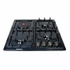 Homebase Built in Cooker 3 Gas Burners, 1 Electric Hot Plate Steel Top HB-4713A