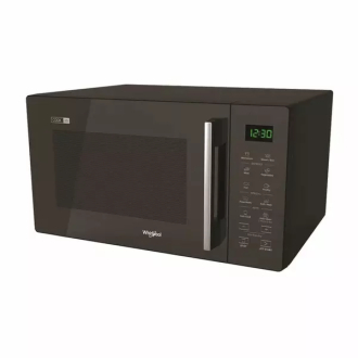 whirlpool Microwave Magic cook Pro Solo 25L LED Digital Microwave With Push Button Door, Grill Function, 60-Mins Timer, 5-Microwave Power Levels & Defrost Function 900W - Black -  (MWP-25GE)