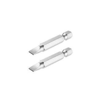 Total Magnetic Tip Screwdriver Bit SL6x1.0 50mm, S2 Industrial Steel 2pcs Set TAC16SL624