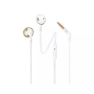 JBL Pure Bass Wired Earbud Headphones with 32mm Driver, 1 Universal Button TUNE 205GD