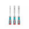 Total 3pcs Wood Chisel Set 12/19/25mm Cr-V Material THT41K0302