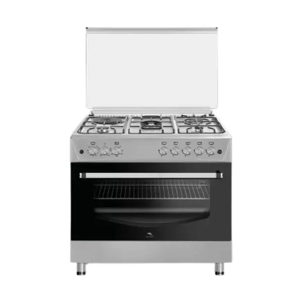 Dolphin Free Standing Cooking Range 90X60, 4 Gas Burners, 1 Electric Burner &Amp; Electric Oven, Inox Fs09060I-4G1E/E 1 Dolphin Free Standing Cooking Range 90X60, 4 Gas Burners, 1 Electric Burner &Amp; Electric Oven, Inox Fs09060I-4G1E/E