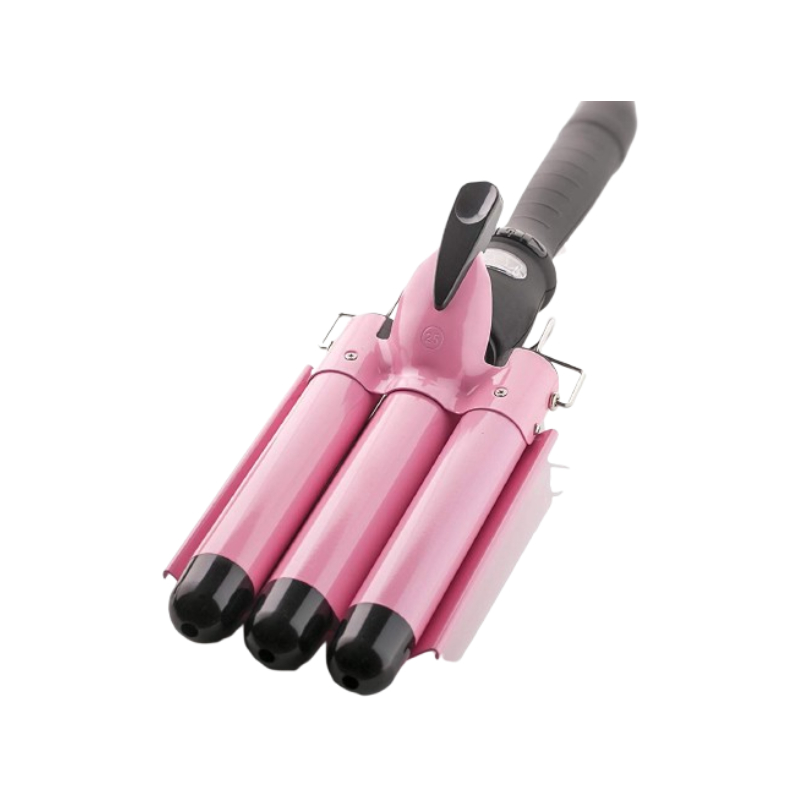 Generic Curling Iron 1-Inch 3 Barrel Hair Waver Wand - Ceramic Heating Styling Tool, Fast Heating, Lcd Display, Adjustable Temperature Hair Crimper. 1 Generic Curling Iron 1-Inch 3 Barrel Hair Waver Wand - Ceramic Heating Styling Tool, Fast Heating, Lcd Display, Adjustable Temperature Hair Crimper.
