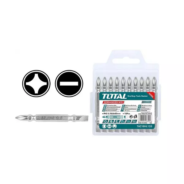 Total Screwdriver Bit Set 10Pcs Tac16Hl133 1 Total Screwdriver Bit Set 10Pcs Tac16Hl133