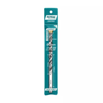 Total Straight Shank Drill Bit Masonry 8mm x 120mm TAC210801
