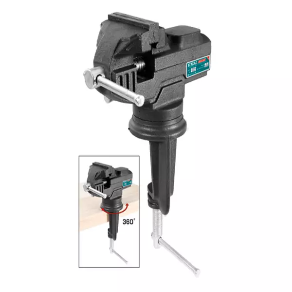 Total Bench Vice Swivel Base 60Mm Tht6126 1 Total Bench Vice Swivel Base 60Mm Tht6126