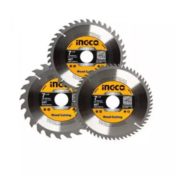 Ingco Tct Saw Blade 185Mm Pack Of 3 Tsb51852153 1 Ingco Tct Saw Blade 185Mm Pack Of 3 Tsb51852153