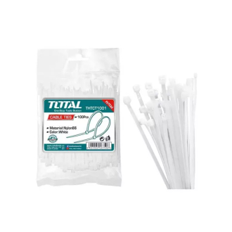 Total Cable Ties 200mm White THTCT2001