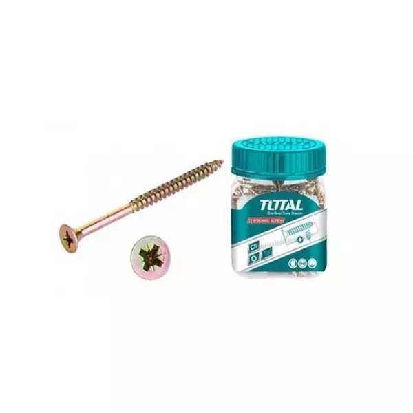 Total Chipboard Screw 4X40Mm 150Pcs Wjbs4004011 1 Total Chipboard Screw 4X40Mm 150Pcs Wjbs4004011