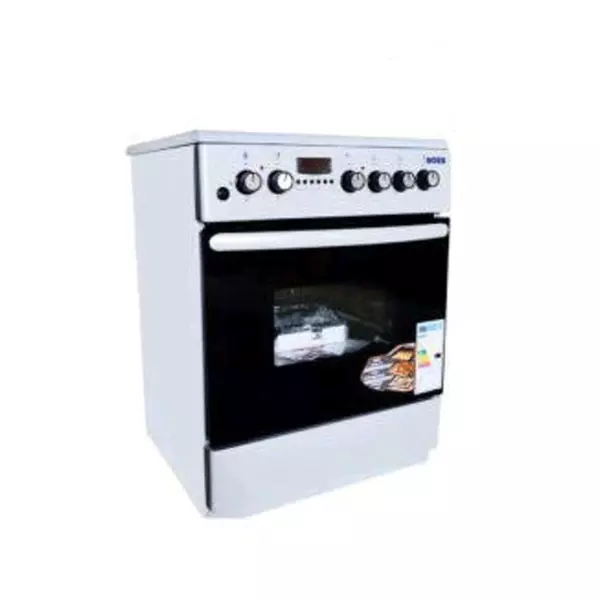 Boss Freestanding Cooker 60X60Cm, Electric Oven, 2 Electric + 2 Gas Burners With Grill, Rotisserie Bc6622 Svr 1 Boss Freestanding Cooker 60X60Cm, Electric Oven, 2 Electric + 2 Gas Burners With Grill, Rotisserie Bc6622 Svr