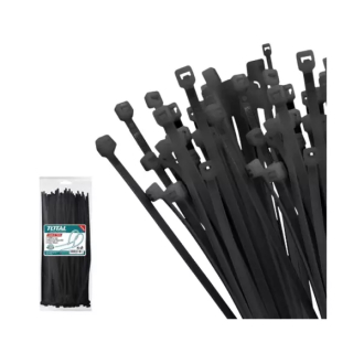 Total Cable Ties 250 x 4.8mm Black THTCTB25048 (100pcs Set)