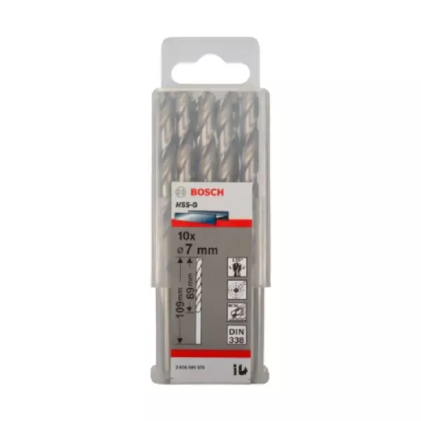 Bosch Twist Drill Spiralbohrer Hss G 10 X 7Mm 2608595070 1 Bosch Twist Drill Spiralbohrer Hss G 10 X 7Mm 2608595070