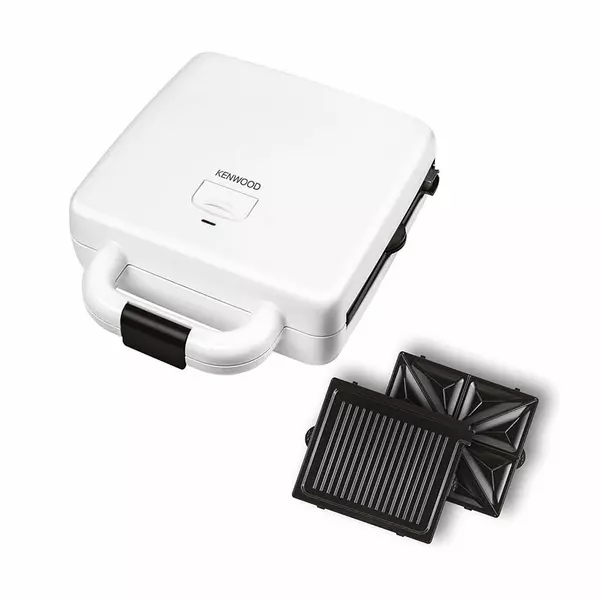 Kenwood Sandwich Toaster 4 Slice 2 In 1 Grill And Sandwich 1300W Smp94.A0Wh - Non Stick Grill Plate Temperature Light Indicator Multifunctional 1 Kenwood Sandwich Toaster 4 Slice 2 In 1 Grill And Sandwich 1300W Smp94.A0Wh - Non Stick Grill Plate Temperature Light Indicator Multifunctional
