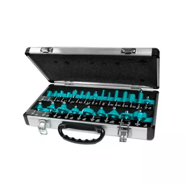 Total 24Pcs Router Bit Set With Shank 6Mm, Aluminium Case Tacsr02406 1 Total 24Pcs Router Bit Set With Shank 6Mm, Aluminium Case Tacsr02406
